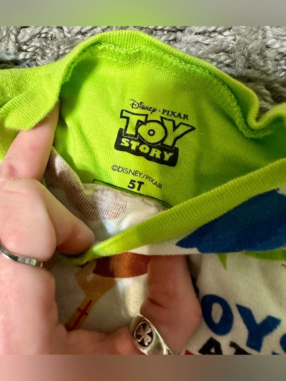 Bright Green Toy Story Long Sleeve Pajama Set